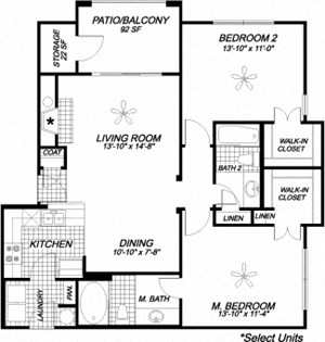 Suite A Floorplan